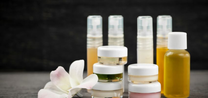 Essential oils for homemade skin care.