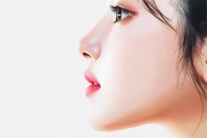 The woman tried a Korean nose job to enhance her nose appearance.